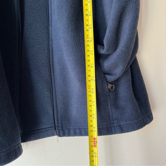 Columbia Kids Fleece Jacket Medium 10/12 Navy Blue Full Zip Warm Outdoor Fall - Picture 9 of 9